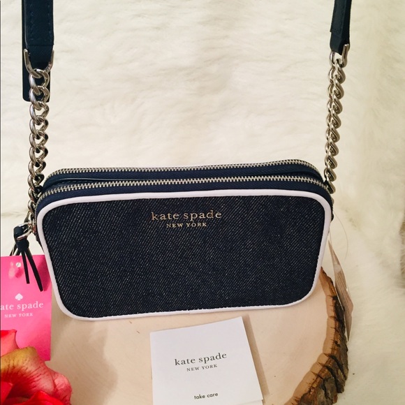 KATE SPADE ♠️ Cameron Demin  Crossbody 🆕 - Picture 14 of 15